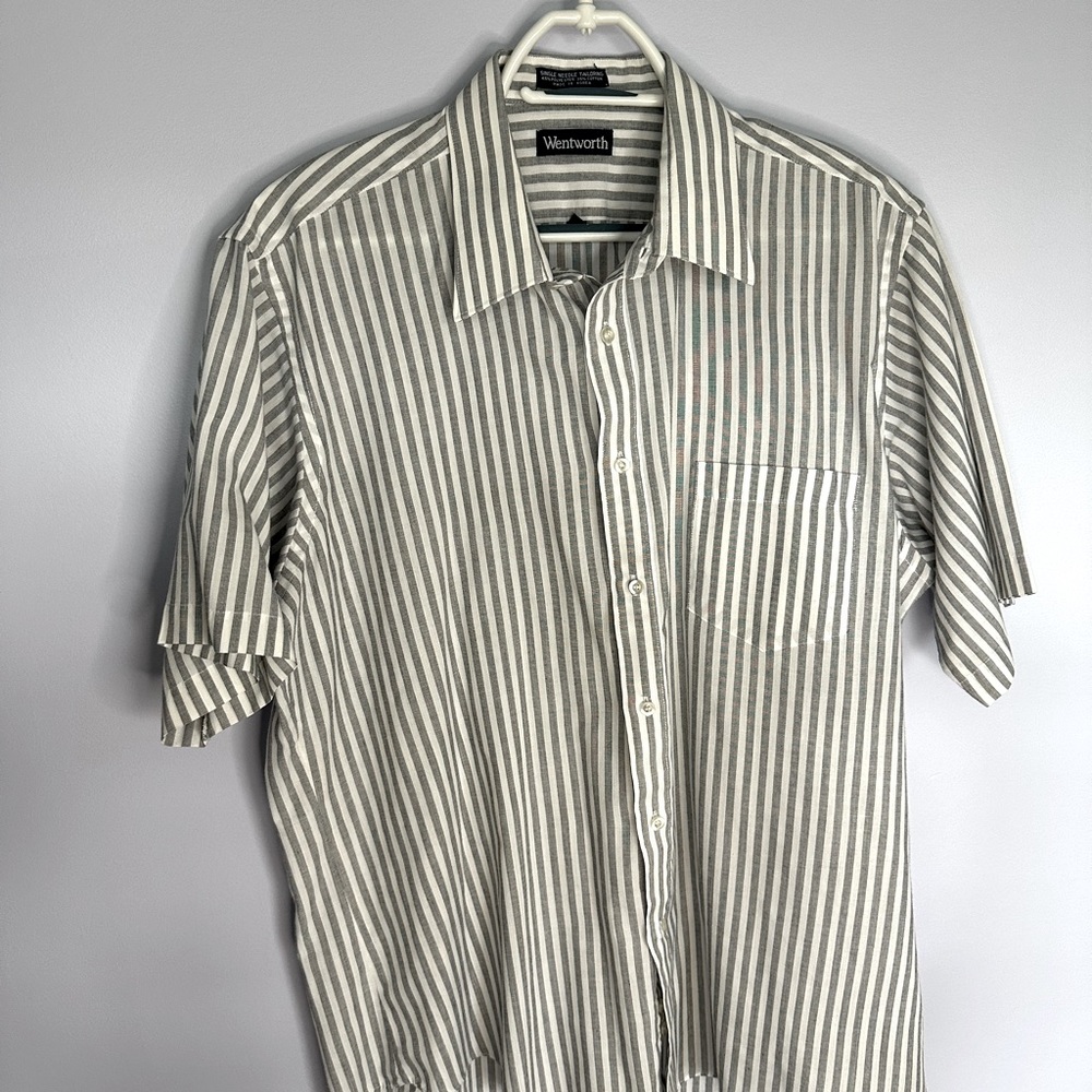 Mens short sleeve wentworth dress shirt